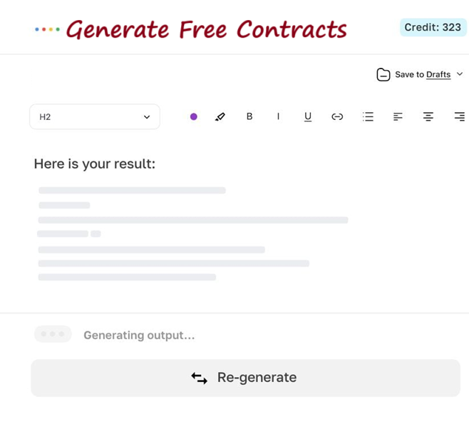 Generate, edit, export.